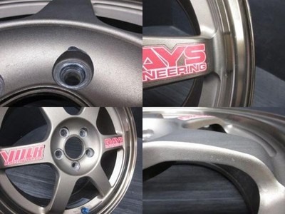 JDM PCD100/5HRAYS VOLK Racing TE37167J +46Bronze Fits Prius 86 Caldina No Tires - Image 5