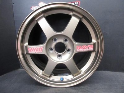 JDM PCD100/5HRAYS VOLK Racing TE37167J +46Bronze Fits Prius 86 Caldina No Tires - Image 6