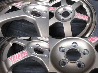JDM PCD100/5HRAYS VOLK Racing TE37167J +46Bronze Fits Prius 86 Caldina No Tires - Image 7