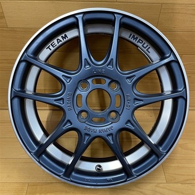 JDM TEAM IMPUL NR-01 4.5J +45 4H 100 15-inch wheels 4-Wheel Set suitabl (No Tires) - 画像 (2)