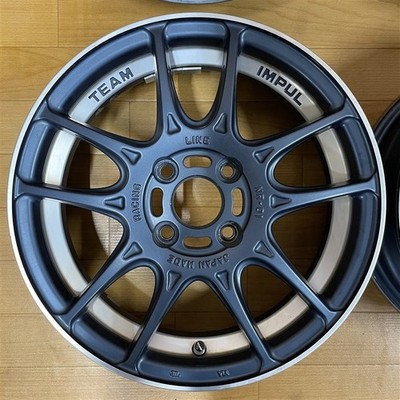 JDM TEAM IMPUL NR-01 4.5J +45 4H 100 15-inch wheels 4-Wheel Set suitabl (No Tires) - 画像 (4)