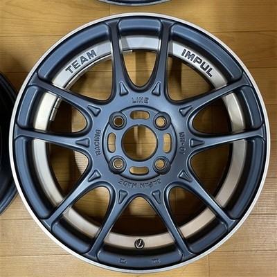JDM TEAM IMPUL NR-01 4.5J +45 4H 100 15-inch wheels 4-Wheel Set suitabl (No Tires) - 画像 (5)