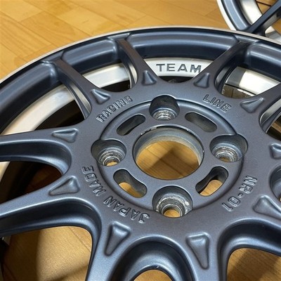 JDM TEAM IMPUL NR-01 4.5J +45 4H 100 15-inch wheels 4-Wheel Set suitabl (No Tires) - 画像 (6)