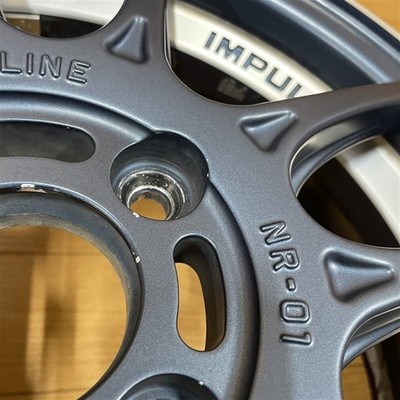 JDM TEAM IMPUL NR-01 4.5J +45 4H 100 15-inch wheels 4-Wheel Set suitabl (No Tires) - 画像 (7)