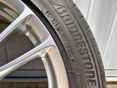 JDM Genuine Nissan Skyline V36 18-inch wheels with Bridgestone REGNO 4 (No Tires) - 画像 (7)