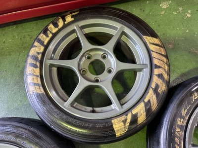 JDM DEEPSRACING EK9 Civic Type R BuddyClub bar D-Club P1 Racing 15x7J + (No Tires) - 画像 (3)