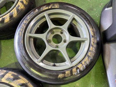 JDM DEEPSRACING EK9 Civic Type R BuddyClub bar D-Club P1 Racing 15x7J + (No Tires) - 画像 (4)