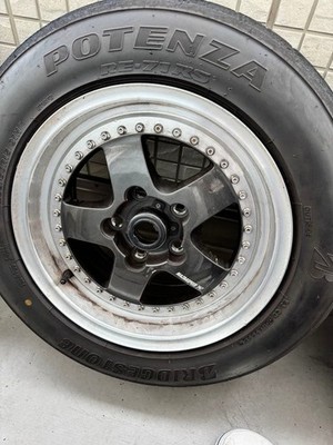 JDM Mazda Savanna RX7 FC3S Mazda Speed 747 15x7J +33 4-Wheel Set (No Tires) - 画像 (4)