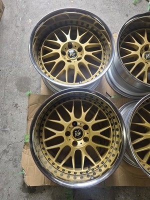 JDM WORK VS-XX 11J -4 5H 18gold WORK VS-XX 11J -4 R18 5h RX-7 Silvia S No Tires - Image 3