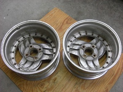 JDM Rare deep-dish Hiro Engineering V-1R 16-8J PCD114.3 4H off-clear T No Tires - Image 2