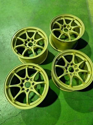 JDM 9J +25 16CE-28N PCD114.3 4-hole RAYS gold 4H AE86 color GL 4-Wheel Set s (No Tires)