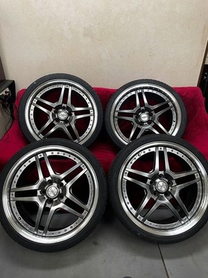 JDM TWS exlete 105s 19-inch 8.5j 4-Wheel Set (No Tires)