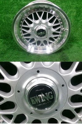 JDM 16-inch aftermarket aluminum wheels Work Ewing 4-Wheel Set P=114.3 ZNo:0 (No Tires) - 画像 (6)