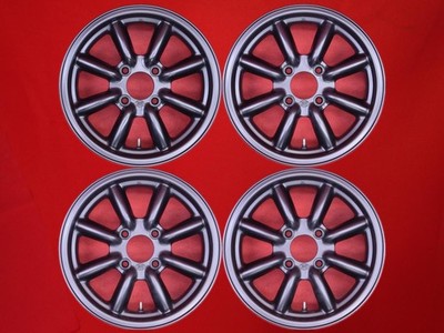 JDM Rare out-of-print Black Racing used wheels 4-Wheel Set 6.5J 15PCD114.3 4 (No Tires)