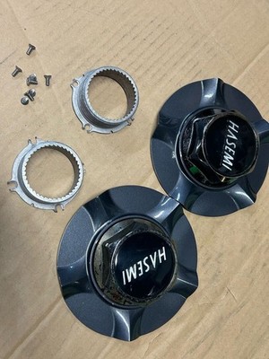 JDM HASEMI HS307 Center Caps 2 pieces Used 0315 No Tires