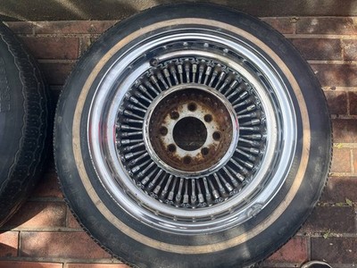 JDM Roadster Wire Wheels 56 Spokes 4h100-114.3 Pan Spinner Eagle Tip L No Tires - Image 5