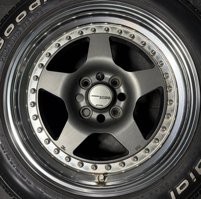 JDM WORK MEISTER CR MGM 15-inch wheels PCD100 4H hub diameter approx. (No Tires) - 画像 (3)