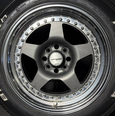 JDM WORK MEISTER CR MGM 15-inch wheels PCD100 4H hub diameter approx. (No Tires) - 画像 (4)