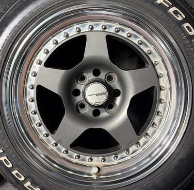 JDM WORK MEISTER CR MGM 15-inch wheels PCD100 4H hub diameter approx. (No Tires) - 画像 (5)