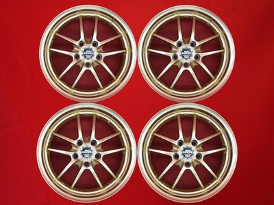 JDM PIAA Super Rozza Monorock Used Wheels 4-Wheel Set 8/9J 17 PCD114.3 5-hol (No Tires)