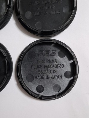 JDM Excellent Condition Subaru STI Genuine Option Carbon 56mm BBS Cent No Tires - Image 4