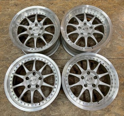 JDM RareBLITZ BRW-01 blitz 17x8J+28 9J+38 PCD114.3 5-hole 5H Out of pro (No Tires)