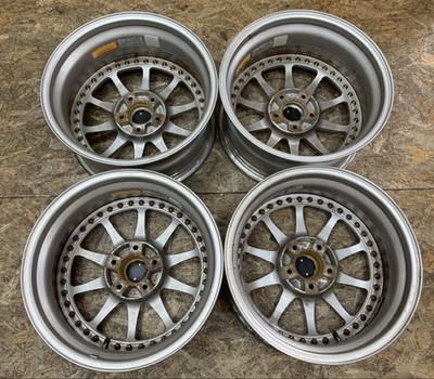 JDM RareBLITZ BRW-01 blitz 17x8J+28 9J+38 PCD114.3 5-hole 5H Out of pro (No Tires) - 画像 (6)