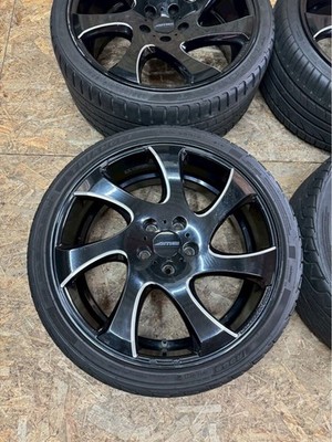 JDM Rare AME Shallen 198J +35 9J +35 PCD114.3 5-hole 5H Deep Rim Out o No Tires - Image 2