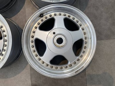 JDM Rare OZ RACING 3-piece deep rim 16x7.5J 4-hole +40 4-book set No Tires - Image 5