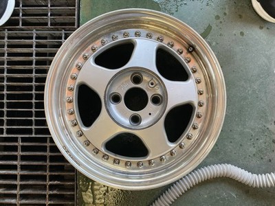 JDM Rare OZ RACING 3-piece deep rim 16x7.5J 4-hole +40 4-book set No Tires - Image 6