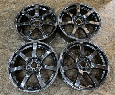 JDM Rare WORK emotion XT7 187.5J +48 PCD100 5-hole 5H Chrome Plated Di No Tires