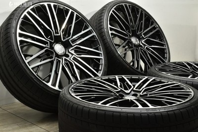 JDM WALD GENUINE LINE BM001 22in 9J +33 PCD114.3 Falken 245/30R22 Crow No Tires - Image 2