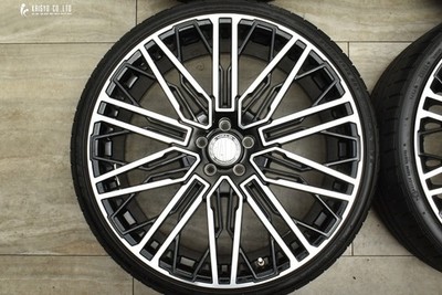 JDM WALD GENUINE LINE BM001 22in 9J +33 PCD114.3 Falken 245/30R22 Crow No Tires - Image 3