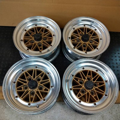 JDM Old Car Deep Rim WORK Equip 146.5J PCD114.3/5H Offset not clear 4- No Tires