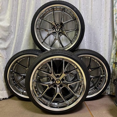 JDM Top-of-the-line deep-dish AimGain 21-inch GTM wheel and tire set (No Tires)