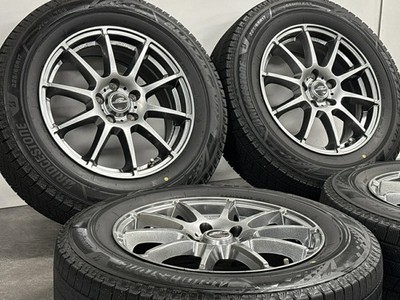 JDM Used Schneider wheel set 4-piece set 17x7.0J +48 PCD 114.3 225 (No Tires) - 画像 (3)
