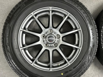 JDM Used Schneider wheel set 4-piece set 17x7.0J +48 PCD 114.3 225 (No Tires) - 画像 (4)