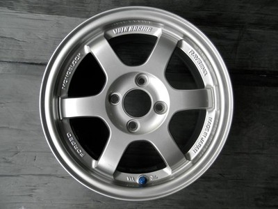 JDM PP1 Beat Rays Volk Racing TE37 Aftermarket 14-inch Aluminum Wheels No Tires - Image 5