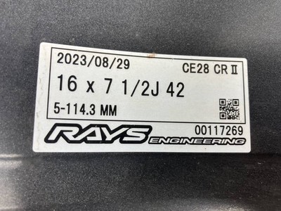 JDM RAYS CE28 CLUB RACER II Rare Club Racer 2 167.5J +42 5H PCD114.3 4 No Tires - Image 9
