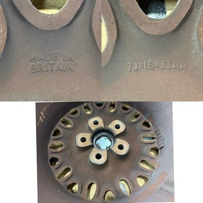 JDM Rare Jaguar XJ308 Genuine 16x7j +33 5-hole PCD120.65 4-Book Set<br No Tires - Image 9