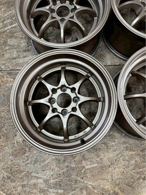 JDM RareHLK 03 15x8J +28 PCD100 4-hole 4H Deep Rim Fits Civic Roadster (No Tires) - 画像 (2)