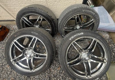JDM Yokohama AVS MODEL5 17-inch aluminum wheels 4-Wheel Set 5-hole 215/ (No Tires)