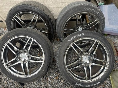 JDM Yokohama AVS MODEL5 17-inch aluminum wheels 4-Wheel Set 5-hole 215/ (No Tires) - 画像 (2)