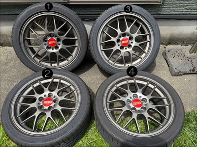 JDM BBS RG-R 18x8.5J +36 PCD114.3 (No Tires)