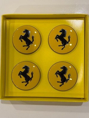 JDM Ferrari Genuine Wheel Center Caps Set of 4 Individual (No Tires) - 画像 (2)