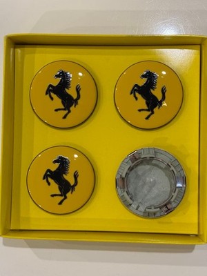 JDM Ferrari Genuine Wheel Center Caps Set of 4 Individual (No Tires) - 画像 (3)