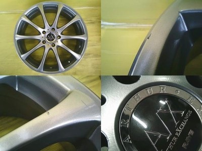 JDM Elgrand ZR-V Used Aluminum Rays 187.5J +50 5H PCD114.3 Imported Ti No Tires - Image 2