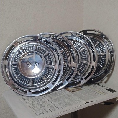 JDM Junk Chevrolet 1959 Impala Genuine Wheel Caps Set of 4 Individuals No Tires