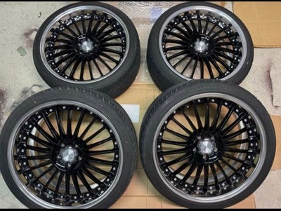 JDM Work Lanvec LF1 20-inch 4-Book wheels rare auction ends June 16th. No Tires