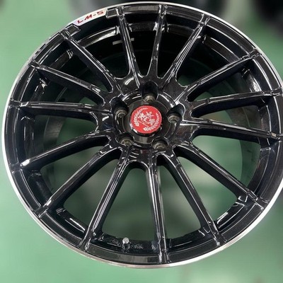 JDM Excellent condition used aluminum wheels 19x8.5 Rare Meister brand (No Tires) - 画像 (2)